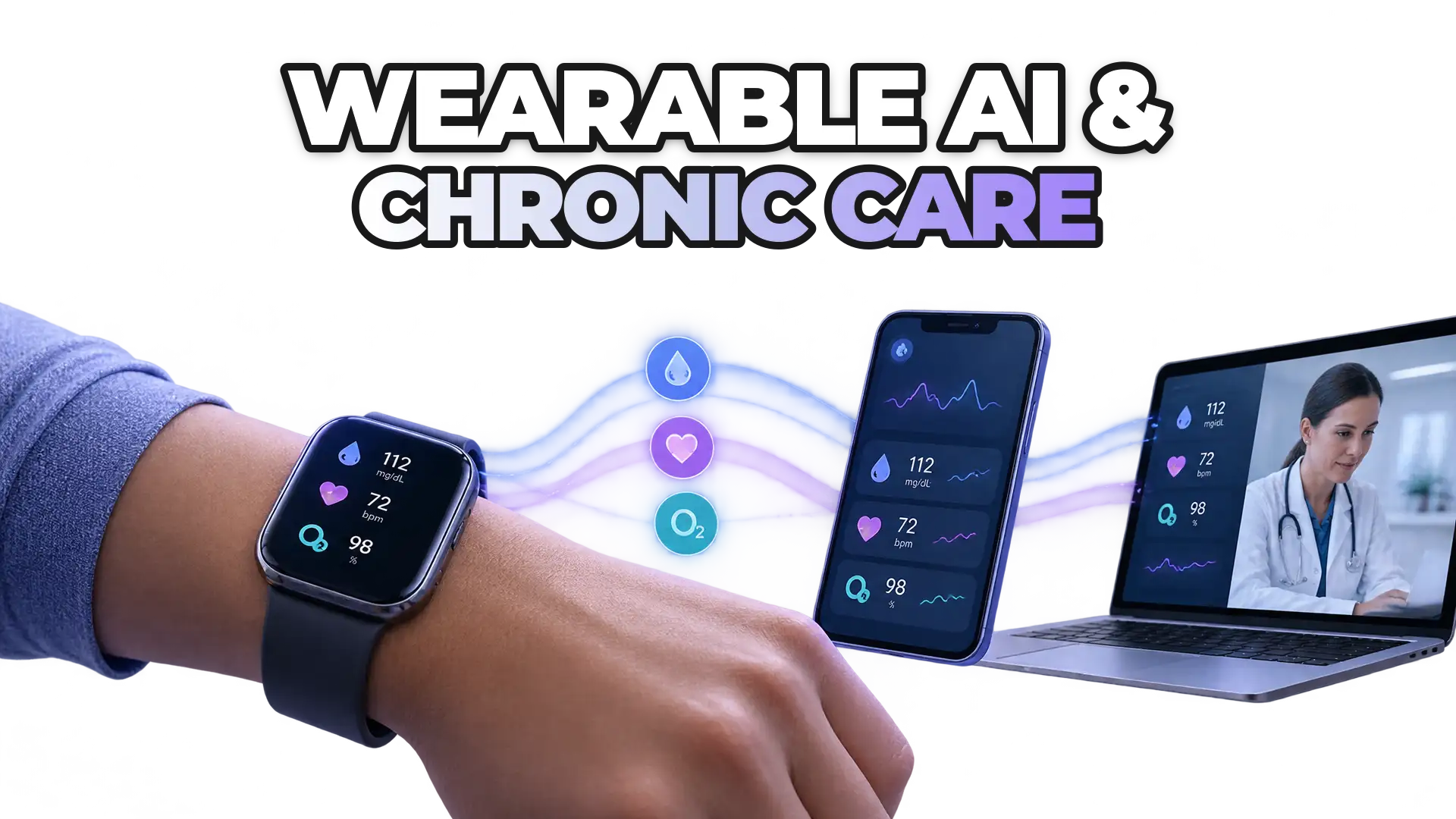 Cover illustration for How Is AI Used in Wearables for Personalized Health?